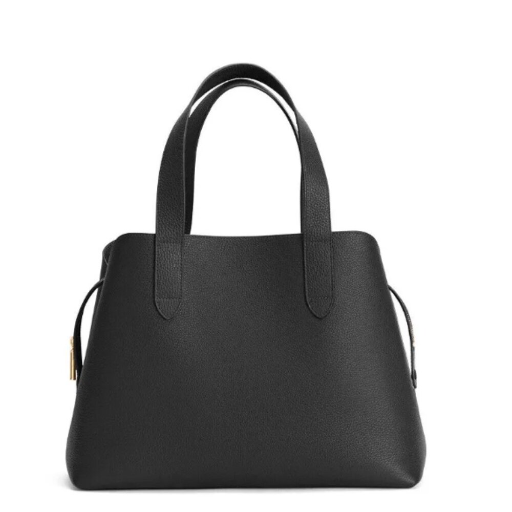 Cuyana Zippered Satchel Monogrammed